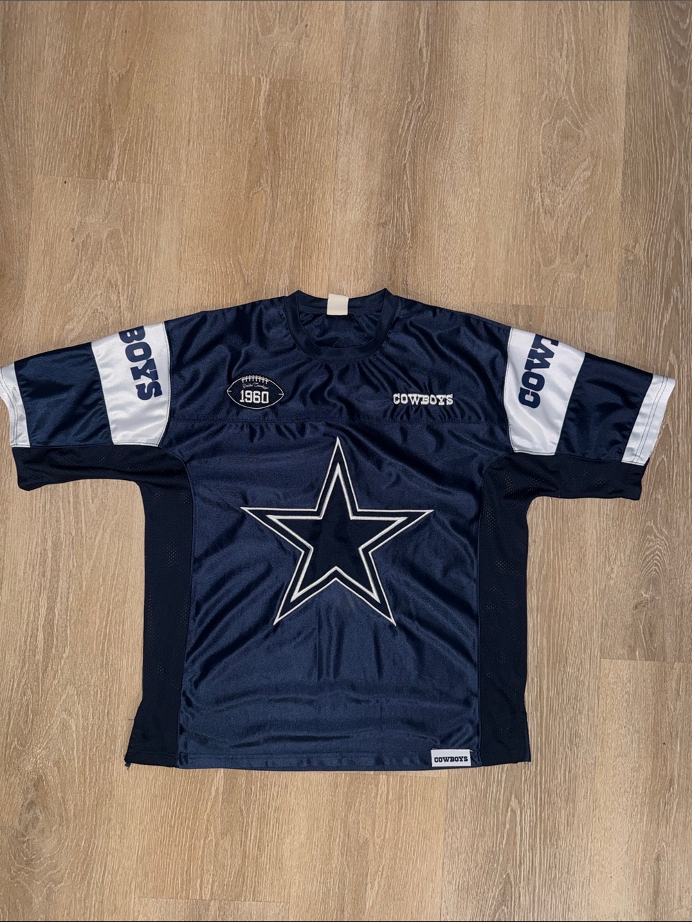 Dallas Cowboys Navy & White Fan Jersey Top